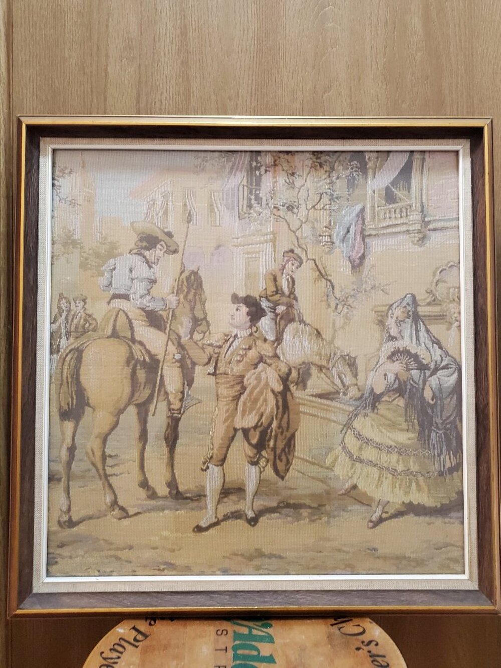 Tapestry framed matador